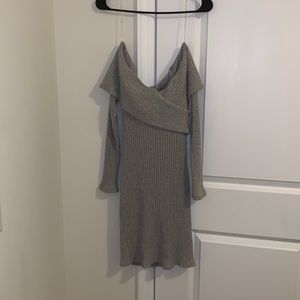 Charlotte Russe grey sweater dress